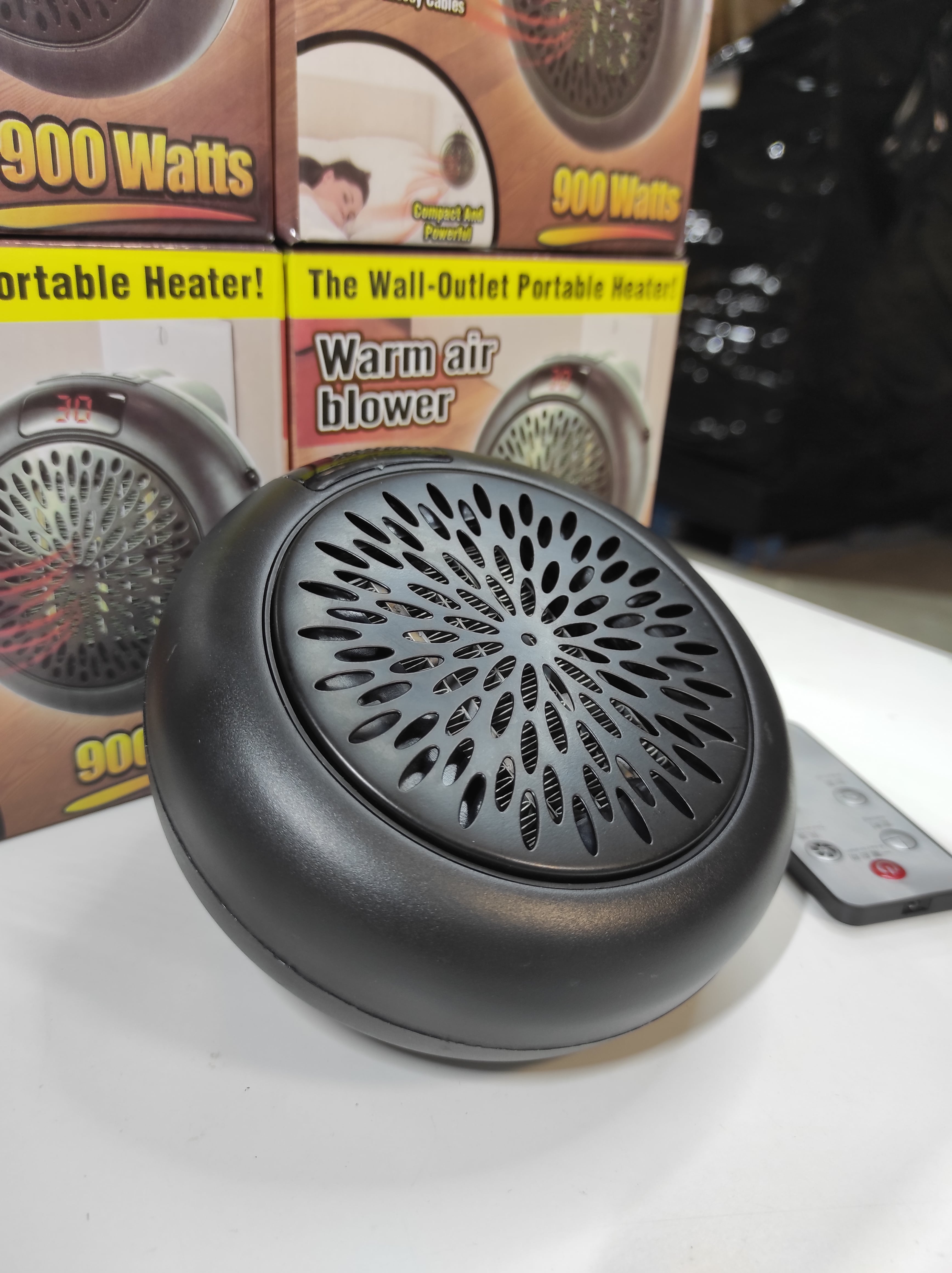 Calefactor Redondo Portátil 900 Watts negro/blanco - additional image 8