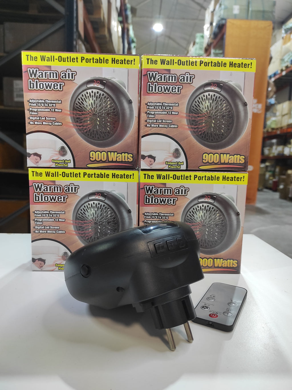 Calefactor Redondo Portátil 900 Watts negro/blanco - additional image 12